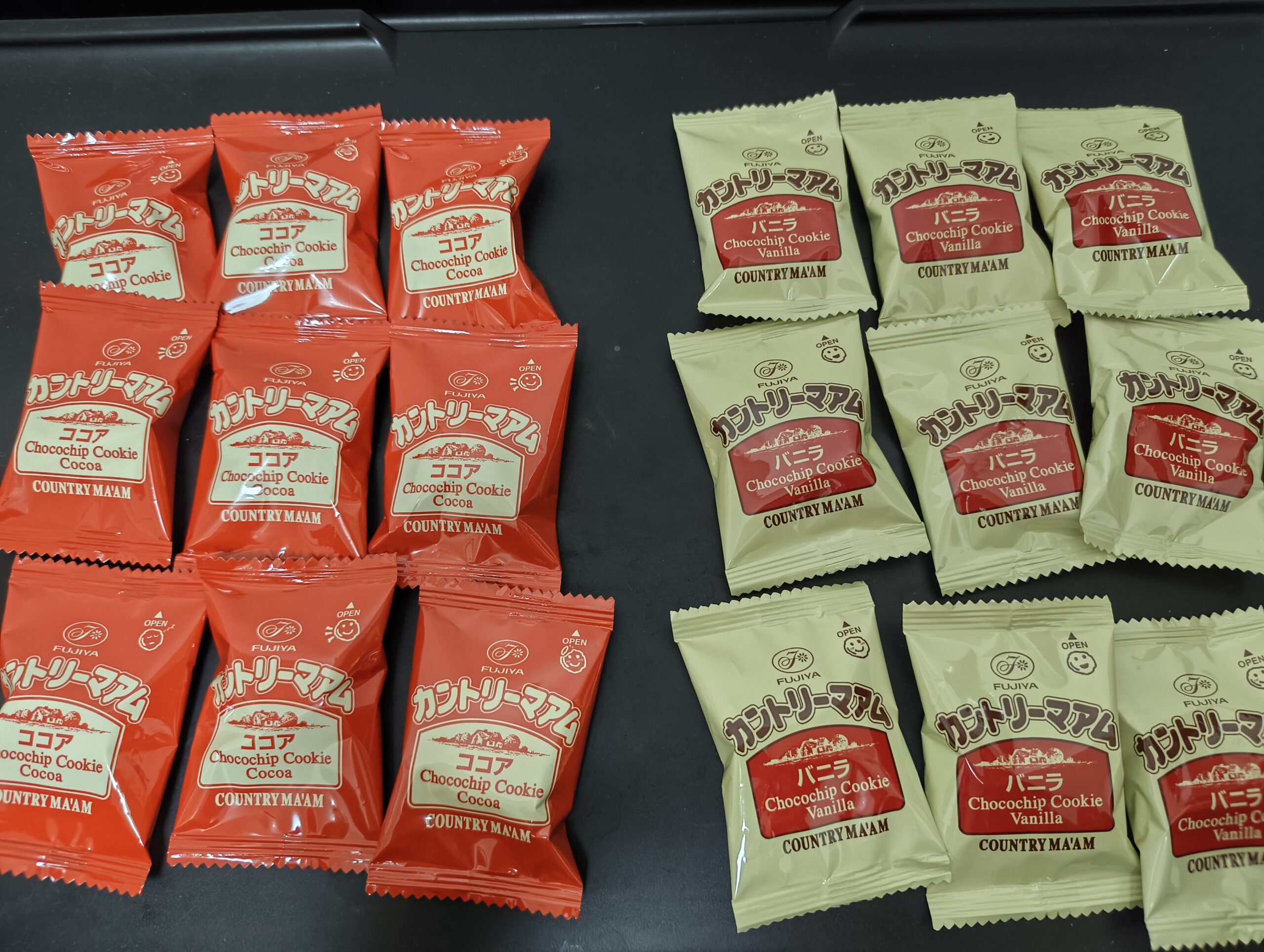 18枚入り バニラ9枚 ココア9枚