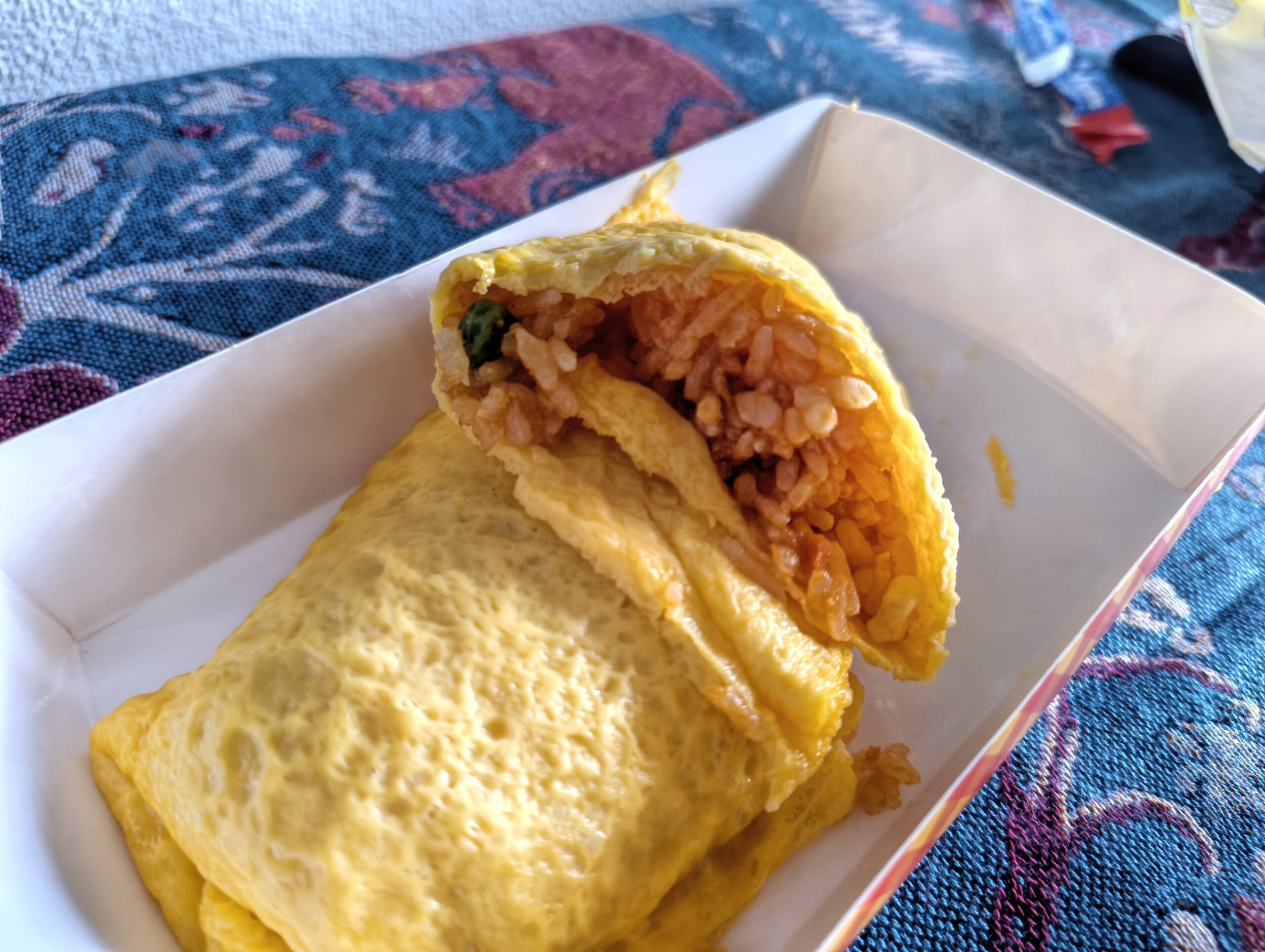 オムライス断面 チキンライス