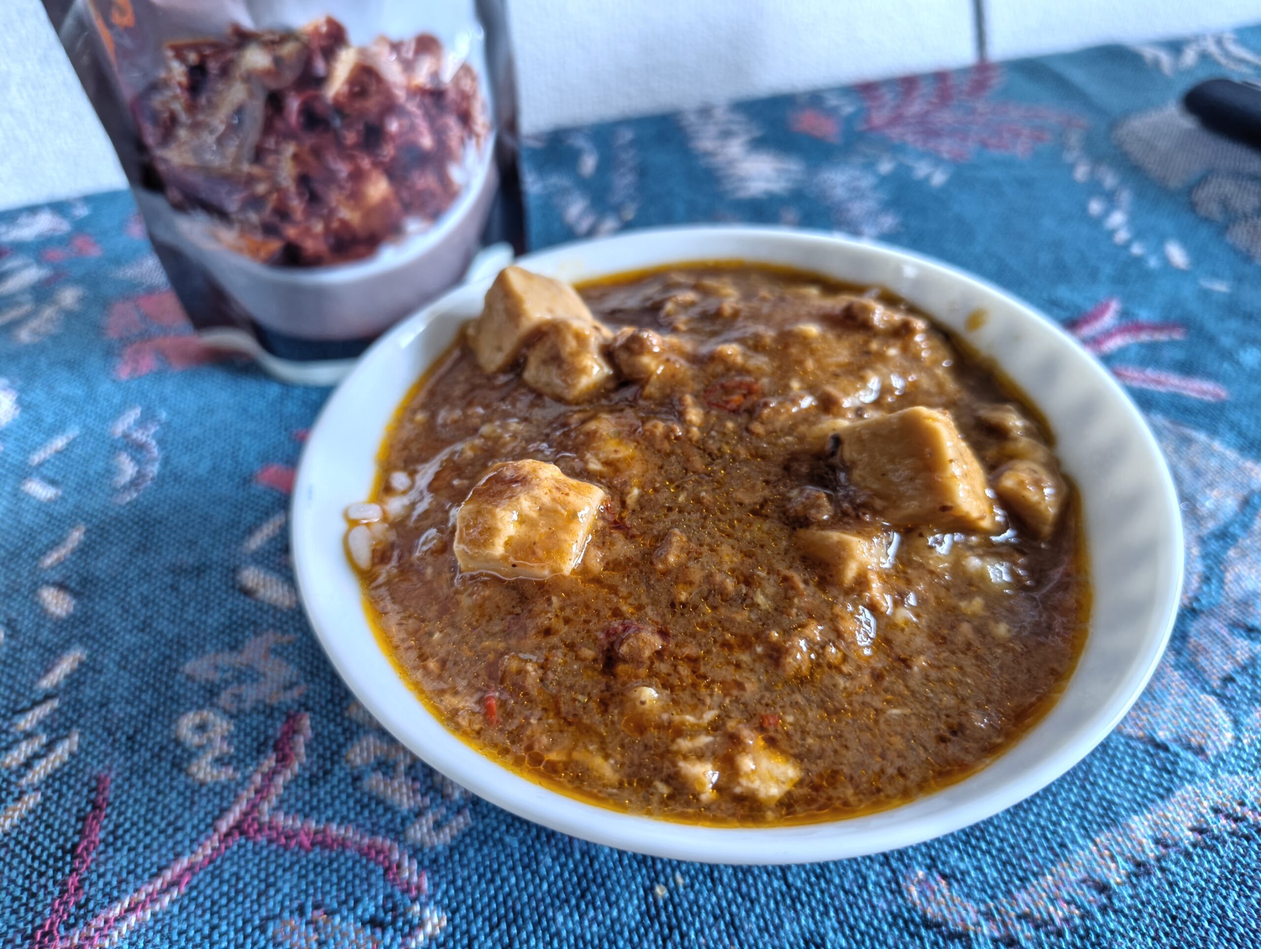 ごはんにかけた四川麻婆豆腐 完成